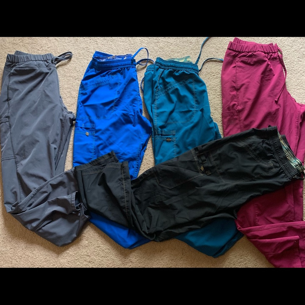 Womens size L Dickies scrub pants. 5 pairs